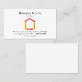 Bâtiment et modèle de carte de visite de (Devant / Derrière)