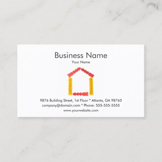 Bâtiment et modèle de carte de visite de (Devant)