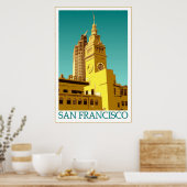 Bâtiment Ferry de San Francisco - Poster d'Art Pop (Cuisine)