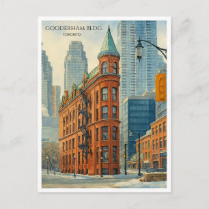 Bâtiment Gooderham Toronto Flatiron Art de carte p