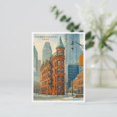 Bâtiment Gooderham Toronto Flatiron Carte postale (Debout devant)