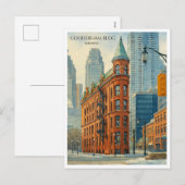 Bâtiment Gooderham Toronto Flatiron Carte postale (Devant / Derrière)