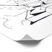 Bâtiment Jeux avec lettres Dessin 8 affiche (Coin)