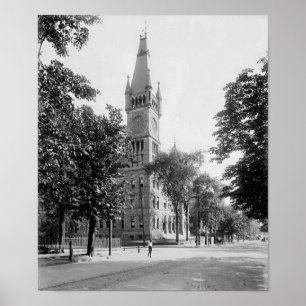 Bâtiment municipal Scranton Pa. Affiche