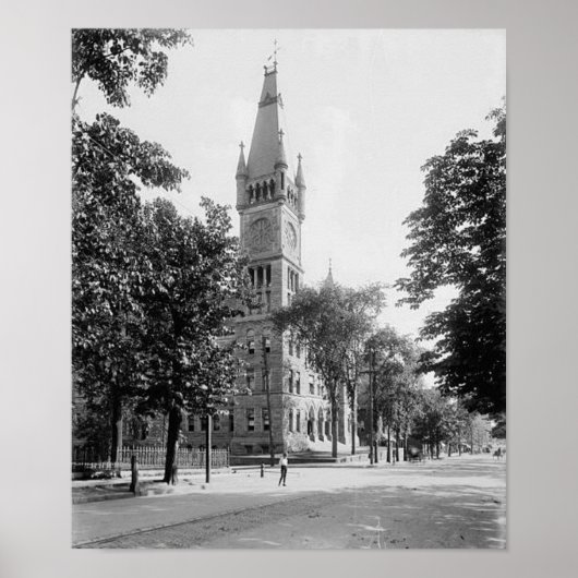 Bâtiment municipal Scranton Pa. Affiche (Devant)