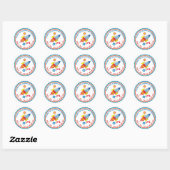 Bâtiment spatial Rocket Ship Stickers Favour Anniv (Feuille)