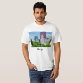 Bâtiments À Chicago T-Shirt (Devant entier)