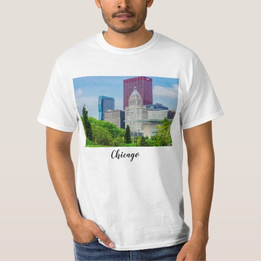 Bâtiments À Chicago T-Shirt (Devant)