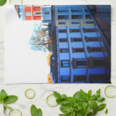 Bâtiments colorés Allemagne Serviette de cuisine (Plié)