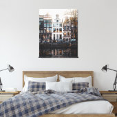 Bâtiments d'Amsterdam sur le Canal, Toile Étirée (Insitu(Chambre))