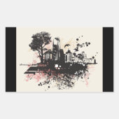 Bâtiments de la ville Tirage Stickers (Devant)