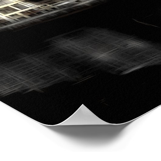 Bâtiments de nuit effet numérique impression de st (Coin)