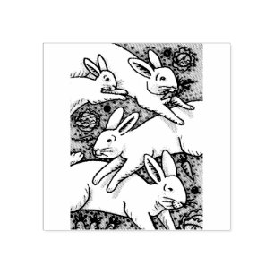 BÂTIMENTS DE PRINTEMPS, BUNNY RABBIT TAMPON DE CAO