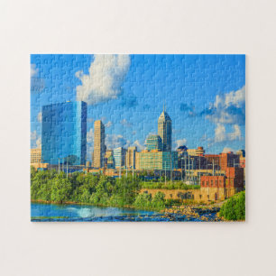 Bâtiments modernes d'Indianapolis Jigsaw Puzzle