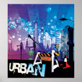 Bâtiments urbains urbains avec affiche fermée (Devant)