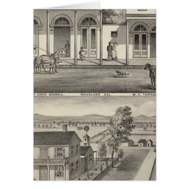 Bâtiments Woodland, Yolo (Devant)