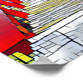 Bâtir des ponts Art Abstrait Poster mural moderne (Coin)