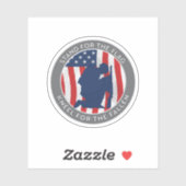 Batlefield-Cross-stand-for-the-Flag-Sticker Sticker (Vel)
