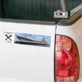 Batleship USS Wisconsin BB-64 Bumpersticker (Op Truck)