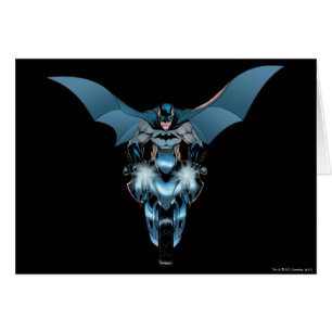 Batman à vélo avec cape