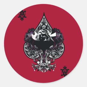 Batman Ace of Spaces Gothic Crest Ronde Sticker