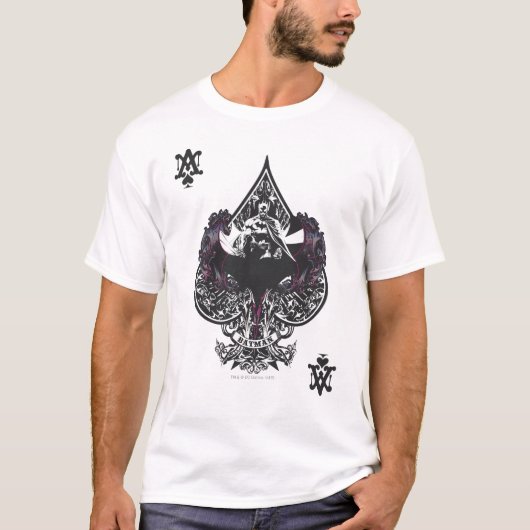 Batman Ace of Spaces Gothic Crest T-shirt (Voorkant)