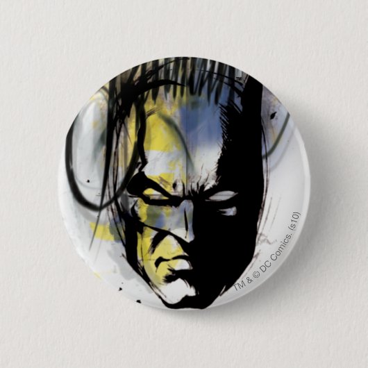 Batman Airborstel Portrait Ronde Button 5,7 Cm (Voorkant)