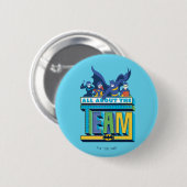 Batman | Alles over het team Ronde Button 5,7 Cm (Voorkant /achterkant)