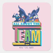 Batman | Alles over het team Vierkante Sticker (Voorkant)
