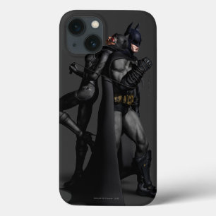 Batman Arkham City   Batman en Catwoman iPhone 13 Hoesje