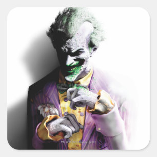 Batman Arkham City Joker Vierkante Sticker