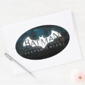 Batman Arkham Knight Gotham Logo Ovale Sticker (Envelop)