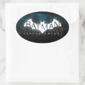 Batman Arkham Knight Gotham Logo Ovale Sticker (Tas)