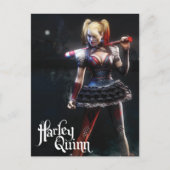 Batman Arkham Knight | Harley Quinn met Bat Briefkaart (Voorkant)