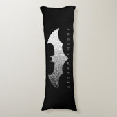 Batman Arkham Knight Pixel Logo Lichaamskussen (Voorkant Verticaal)