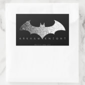 Batman Arkham Knight Pixel Logo Rechthoekige Sticker (Tas)