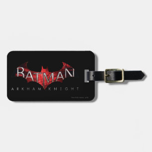 Batman Arkham Knight Red Logo Bagagelabel