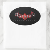 Batman Arkham Knight Red Logo Ovale Sticker (Tas)