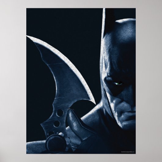 Batman: Asiel Arkham | Batman Closeup Poster (Voorkant)