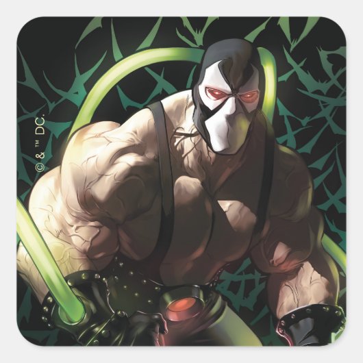 Batman Bane Bat Swarm Illustration Vierkante Sticker (Voorkant)