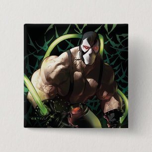 Batman Bane Bat Zwerm Illustratie Vierkante Button 5,1 Cm