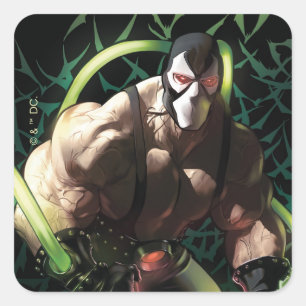 Batman Bane Bat Zwerm Illustratie Vierkante Sticker
