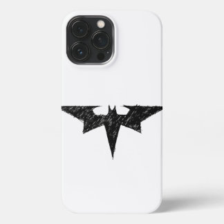 Batman Bat-Signal Logo Sketch iPhone 13 pro m Case iPhone 13 Pro Max Hoesje