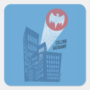 Batman Bat Symbool Grafisch aanroepen Vierkante Sticker