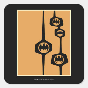 Batman Black Oranje Lijst Vierkante Sticker