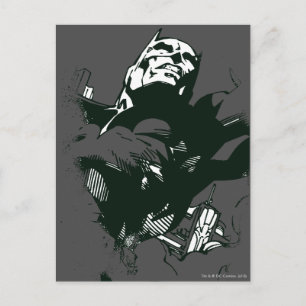 Batman Black & White Graffiti Stencil Briefkaart