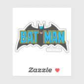 Batman |  Blauw Zwarte Logo Sticker (Vel)