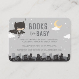 Batman Books voor Baby | Baby shower-insteekkaart Plaatskaartje