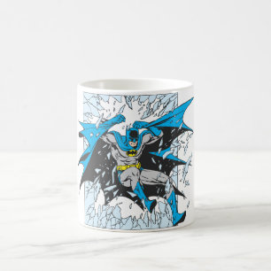 Batman brandt door glas koffiemok