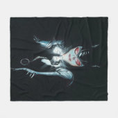 Batman Catwoman Faces of Evil Cover Illustration Fleece Deken (Voorkant (Horizontaal))